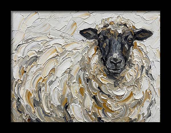Sheep In Textured Brushstrokes