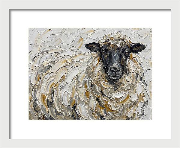 Sheep In Textured Brushstrokes