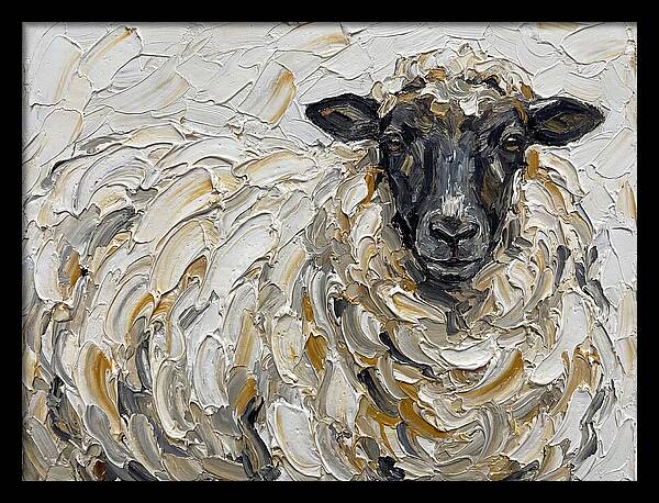 Sheep In Textured Brushstrokes