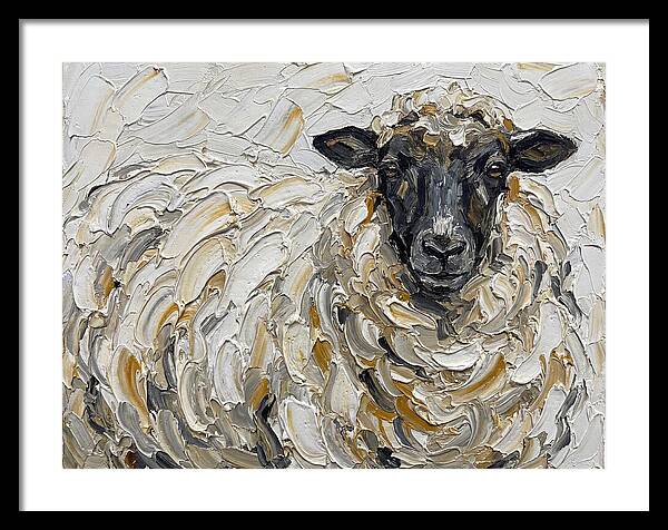 Sheep In Textured Brushstrokes