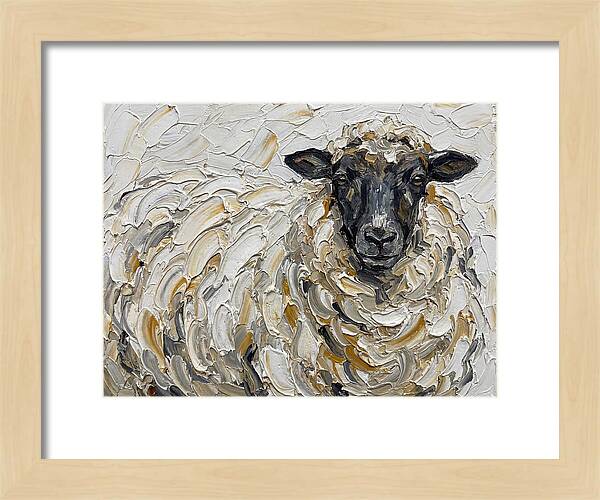 Sheep In Textured Brushstrokes