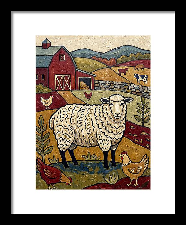Sheep In The Farmyard