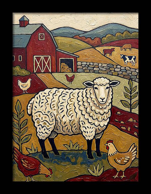Sheep In The Farmyard