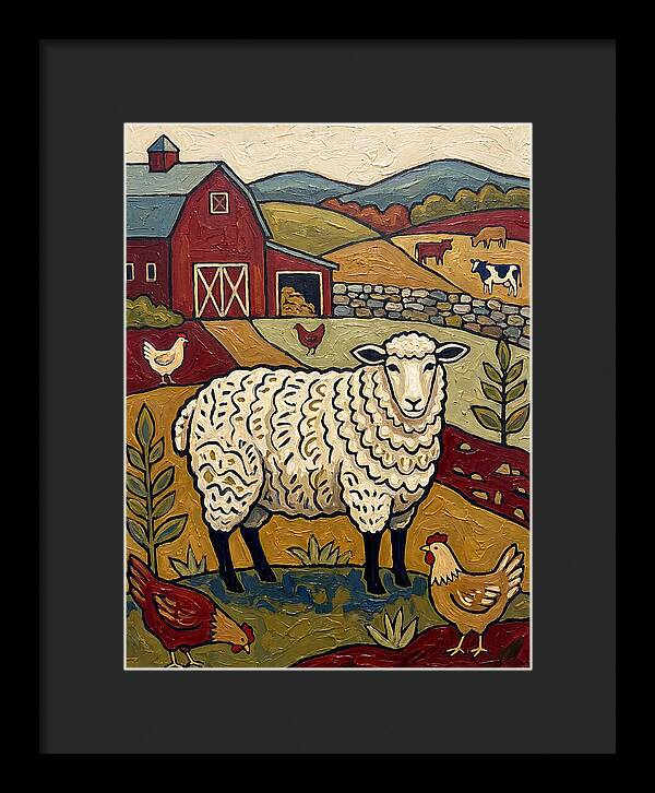 Sheep In The Farmyard