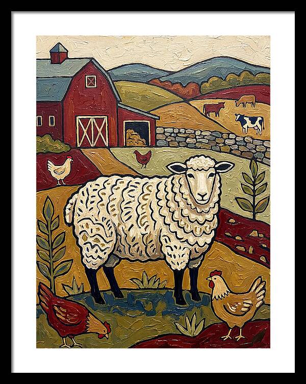 Sheep In The Farmyard