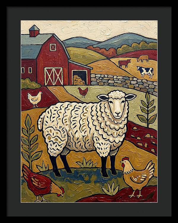 Sheep In The Farmyard