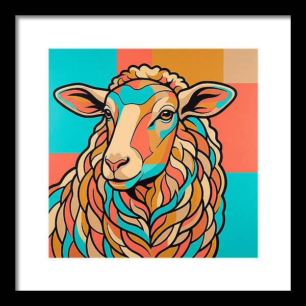 Sheep In Vibrant Colors