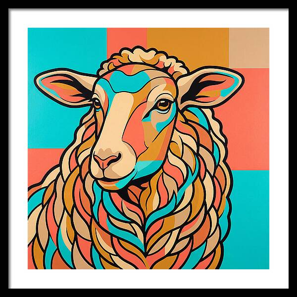 Sheep In Vibrant Colors