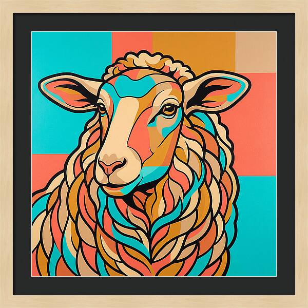 Sheep In Vibrant Colors