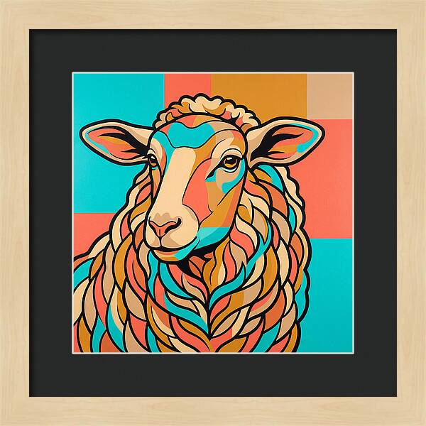 Sheep In Vibrant Colors