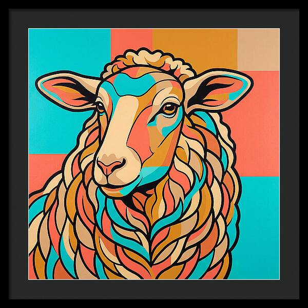 Sheep In Vibrant Colors