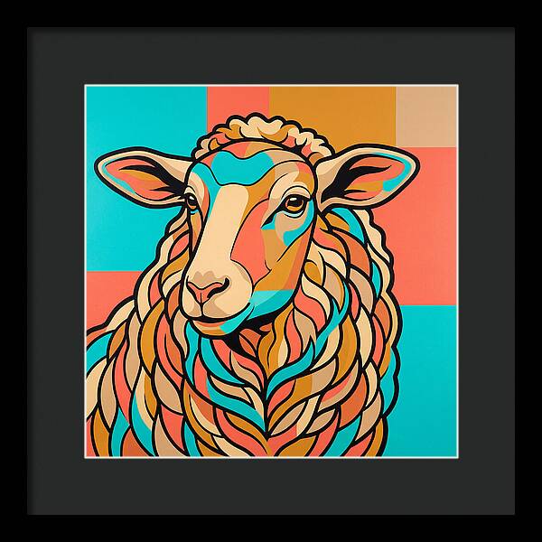 Sheep In Vibrant Colors