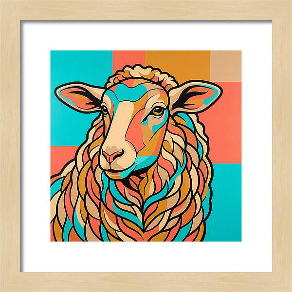 Sheep In Vibrant Colors