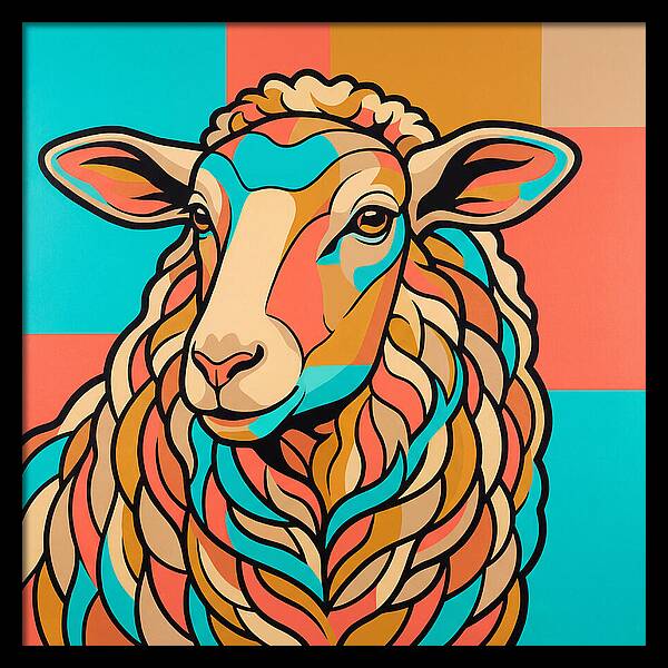 Sheep In Vibrant Colors