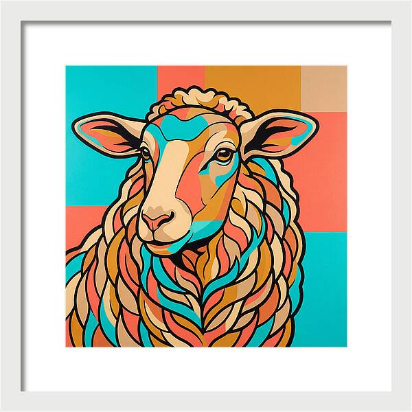 Sheep In Vibrant Colors