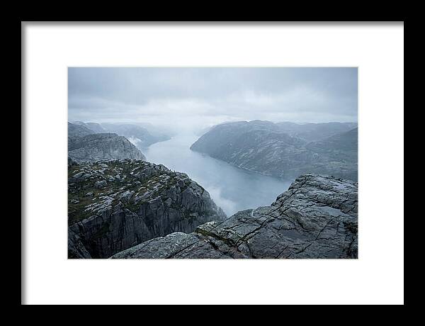 Sheer Cliffs Overlooking Fjord