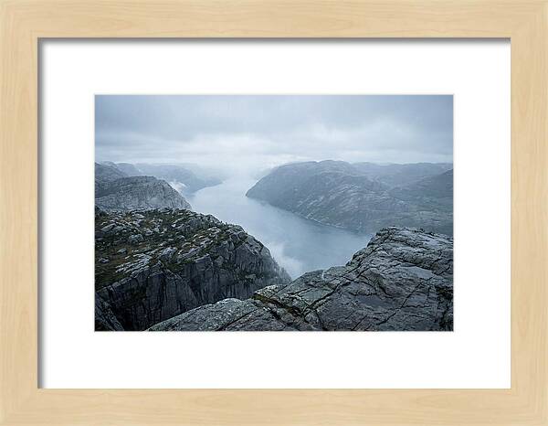 Sheer Cliffs Overlooking Fjord