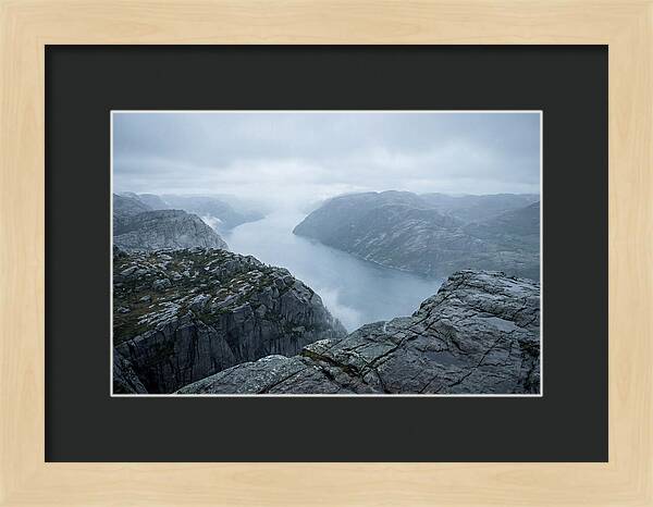 Sheer Cliffs Overlooking Fjord