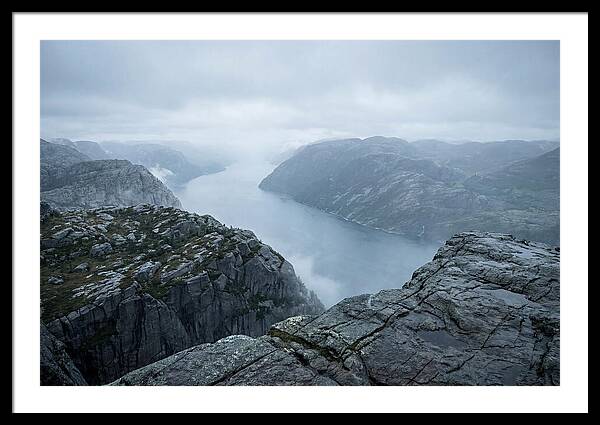 Sheer Cliffs Overlooking Fjord