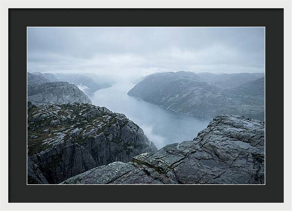 Sheer Cliffs Overlooking Fjord