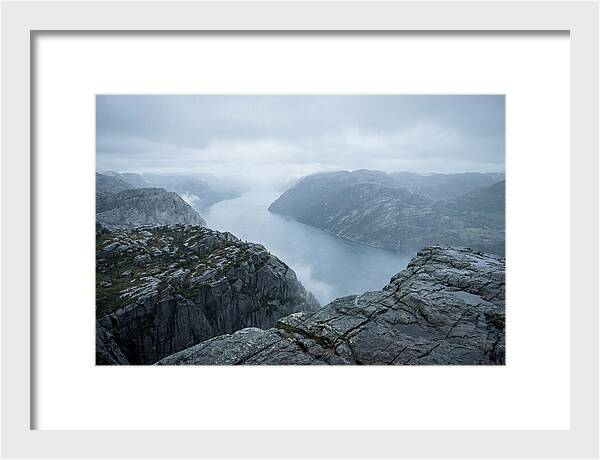 Sheer Cliffs Overlooking Fjord