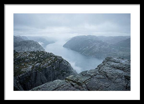 Sheer Cliffs Overlooking Fjord