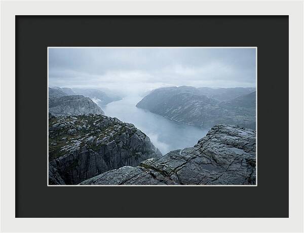 Sheer Cliffs Overlooking Fjord
