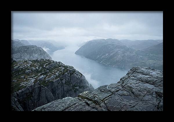 Sheer Cliffs Overlooking Fjord