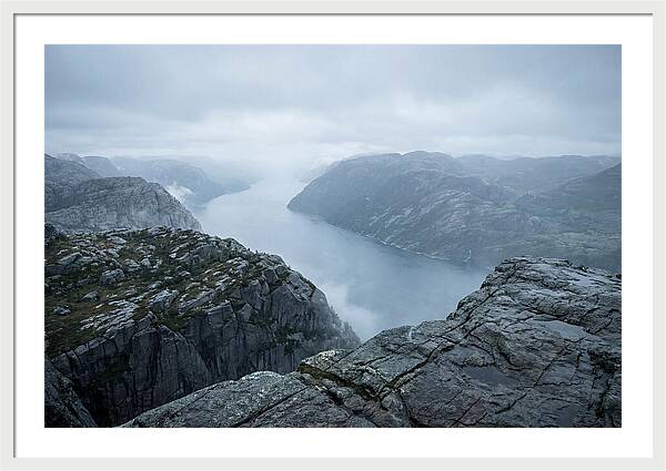 Sheer Cliffs Overlooking Fjord