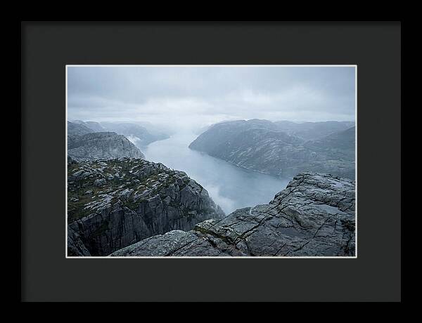 Sheer Cliffs Overlooking Fjord