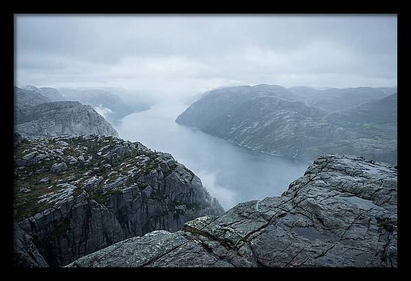 Sheer Cliffs Overlooking Fjord