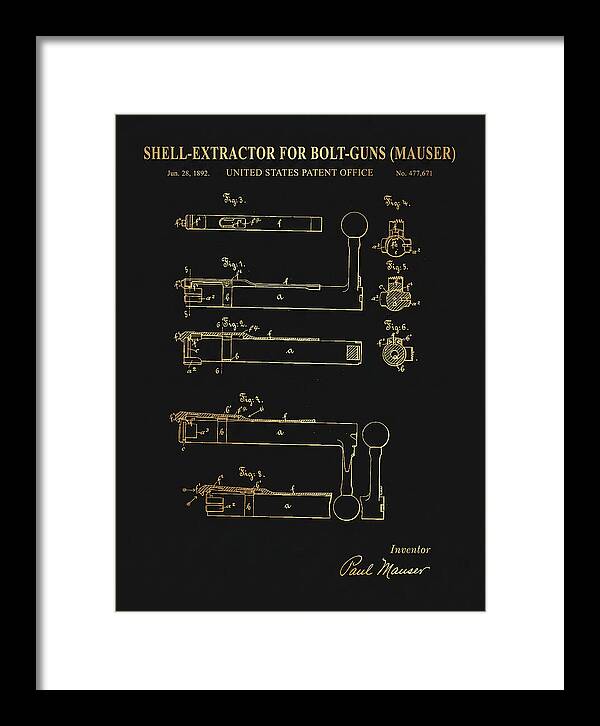 Shell Extractor For Bolt Guns Mauser Gold Patent Us477671