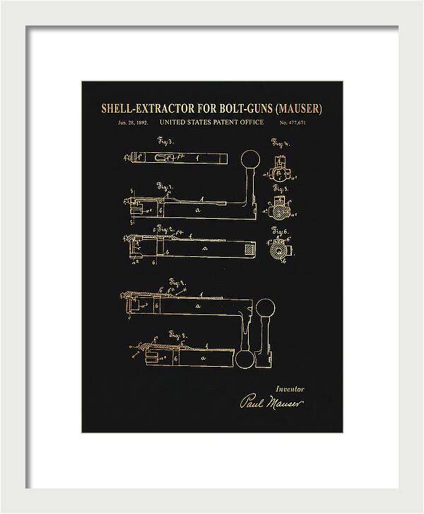 Shell Extractor For Bolt Guns Mauser Gold Patent Us477671