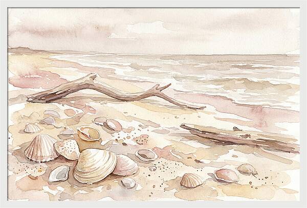Shells Along Tranquil Shore
