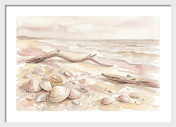 Shells Along Tranquil Shore