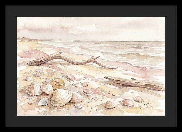 Shells Along Tranquil Shore