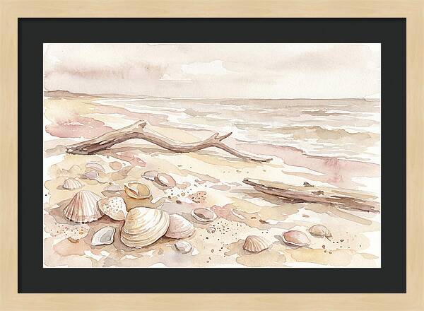Shells Along Tranquil Shore