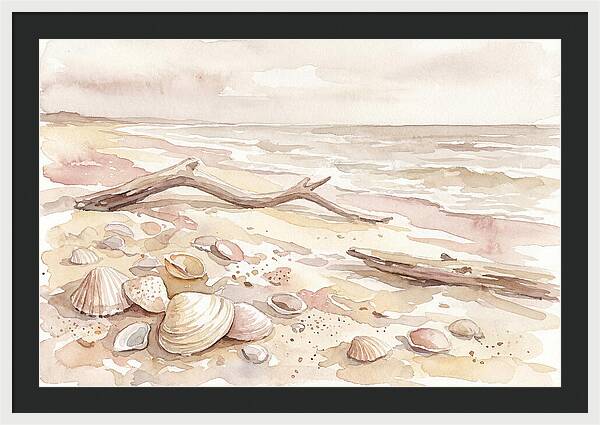 Shells Along Tranquil Shore