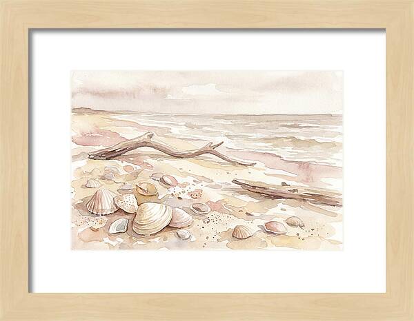 Shells Along Tranquil Shore