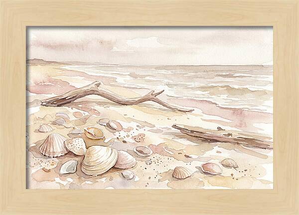Shells Along Tranquil Shore