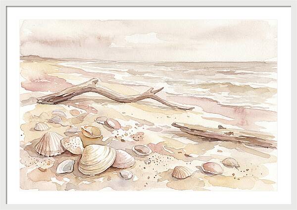 Shells Along Tranquil Shore