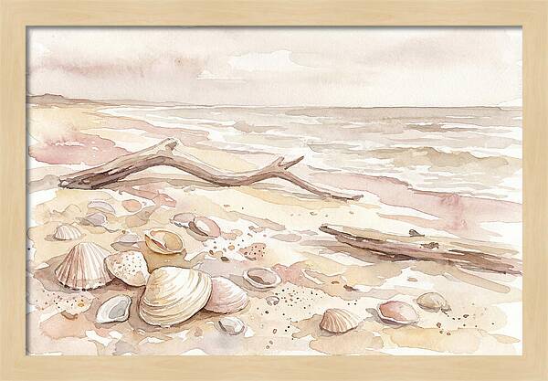 Shells Along Tranquil Shore
