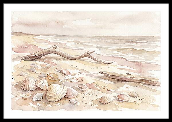 Shells Along Tranquil Shore