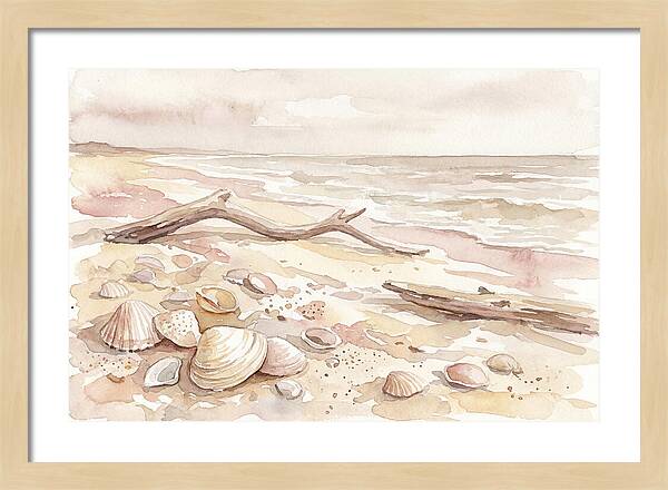 Shells Along Tranquil Shore