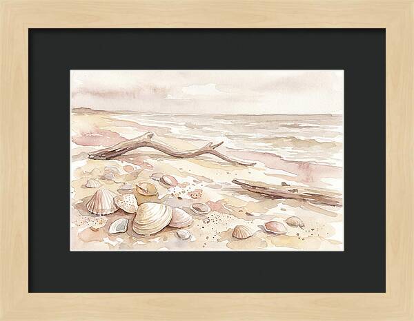 Shells Along Tranquil Shore
