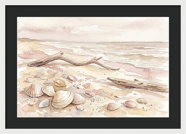 Shells Along Tranquil Shore