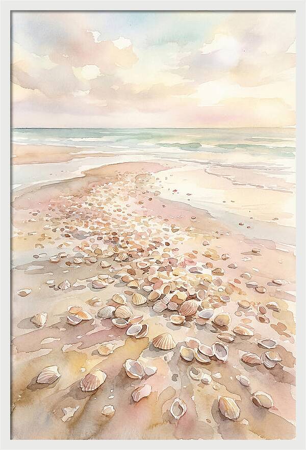 Shells On A Serene Shoreline