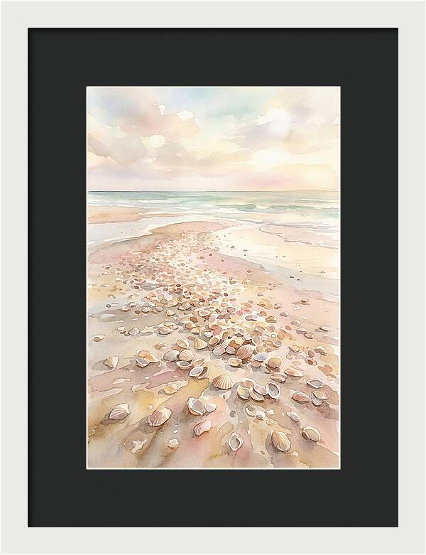 Shells On A Serene Shoreline
