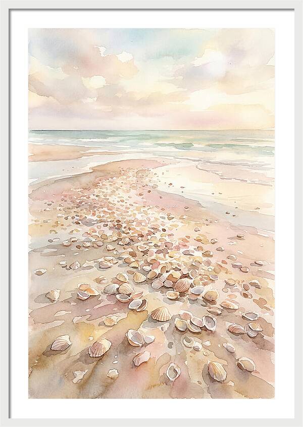 Shells On A Serene Shoreline