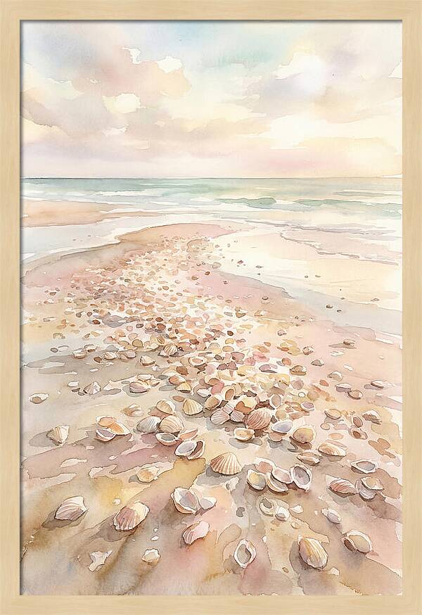 Shells On A Serene Shoreline